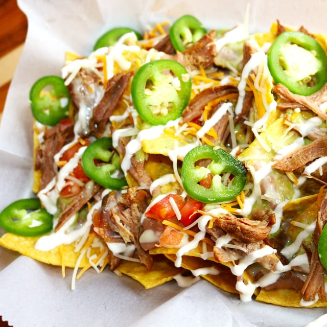 Carnitas Nachos for Two.
