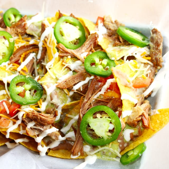 Carnitas Nachos.