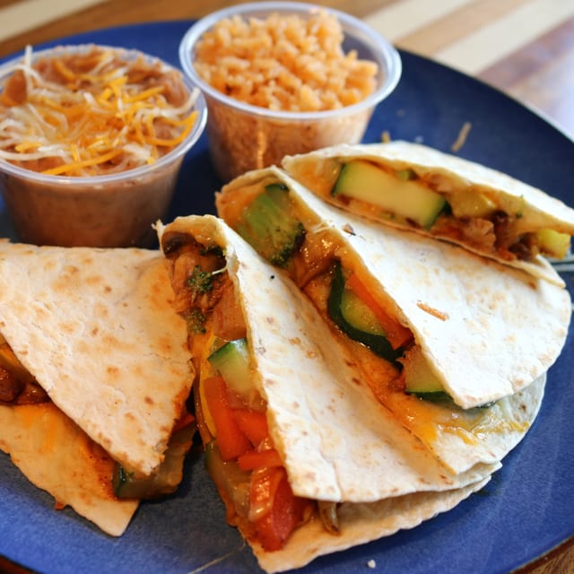 Veggie Quesadilla.