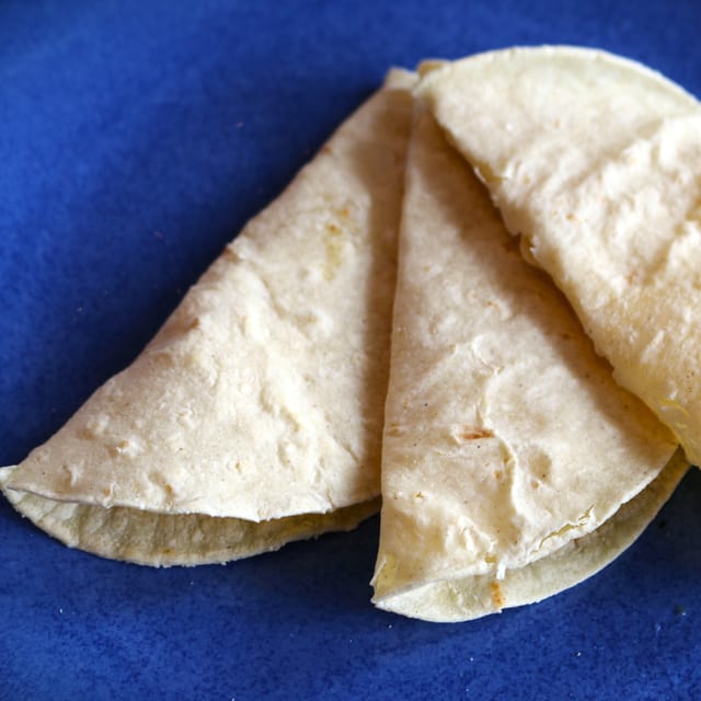 3 Corn Tortillas.