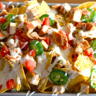 Chicken Nachos for Two