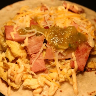 Breakfast Ham Taco
