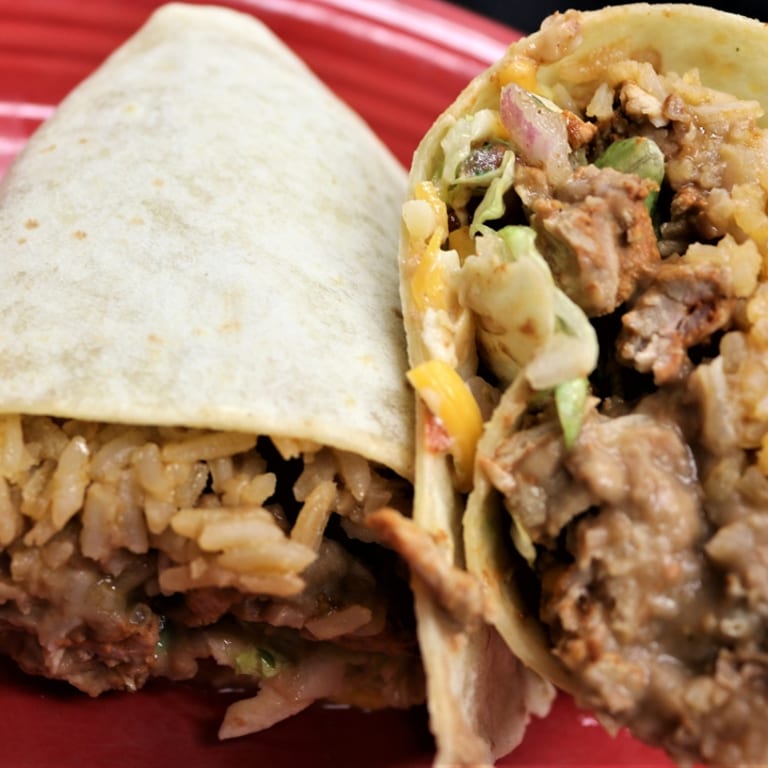 Authentic Al Pastor Burrito and Tacos
